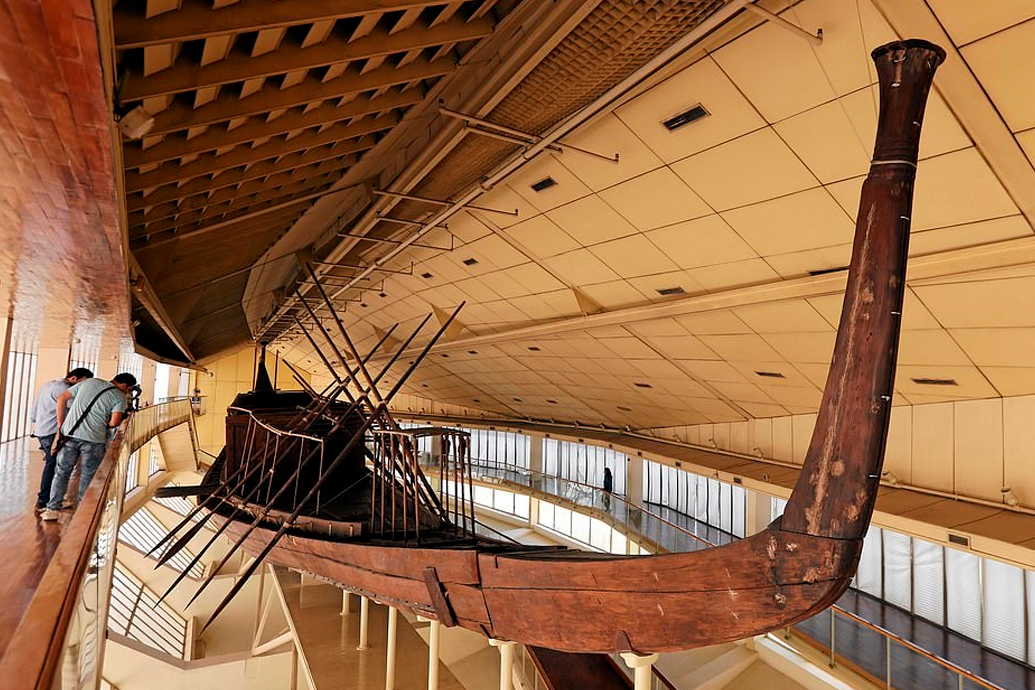 Большой Египетский музей, Гиза, GEM, Лодка фараона Хеопса (Хуфу).jpg